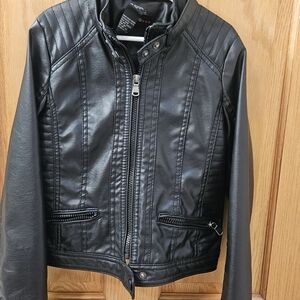 Black Faux Leather Jacket